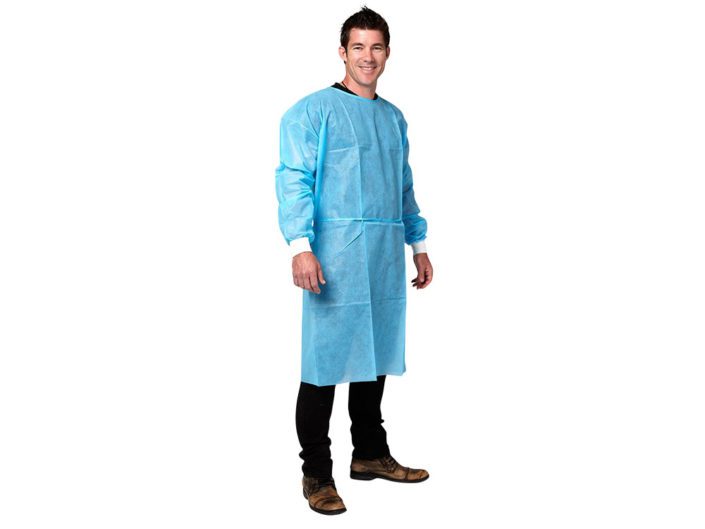 Fine Touch Isolation Gown with Stockingette Cuff