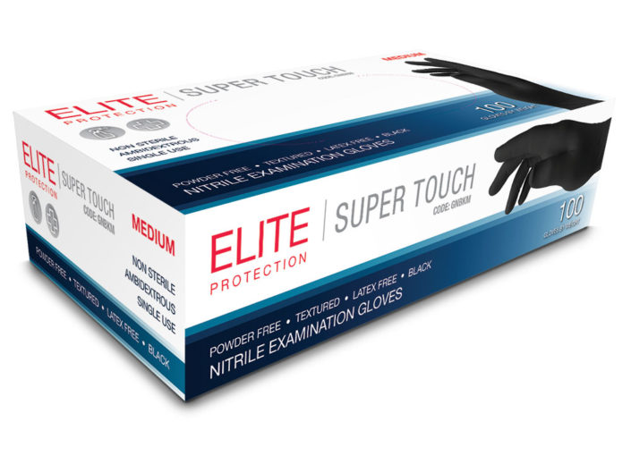 Fine Touch Black Nitrile Glove Powder Free