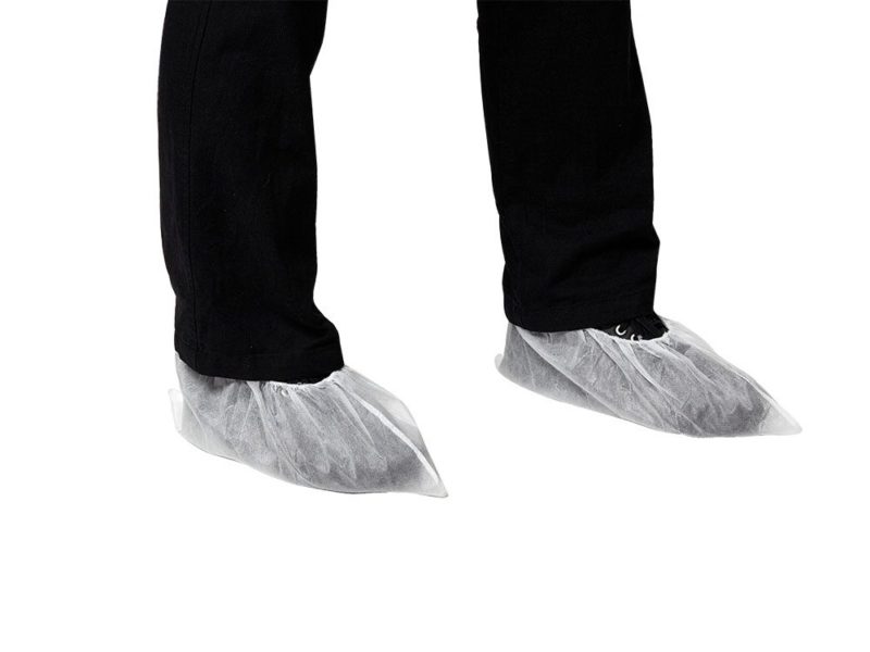 Fine Touch disposable shoe cover white