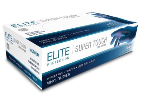 Fine Touch Disposables vinyl powder free blue glove