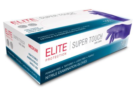 Fine Touch Disposables nitrile powder free purple gloves