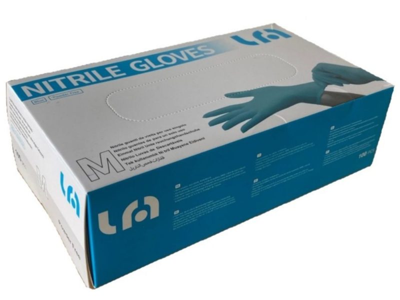 Fine Touch Nitrile Powder Free Blue Gloves